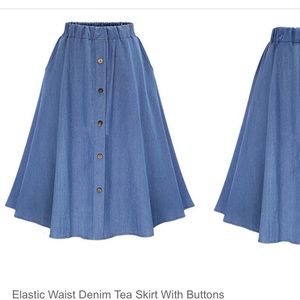 Denim skirt
